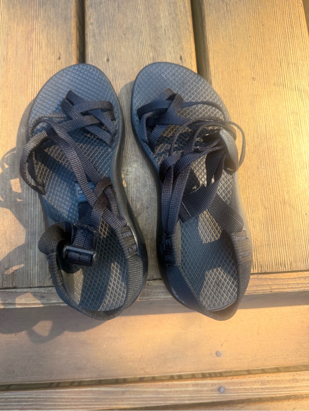 Chaco Black Strappy Outdoor Sandals
